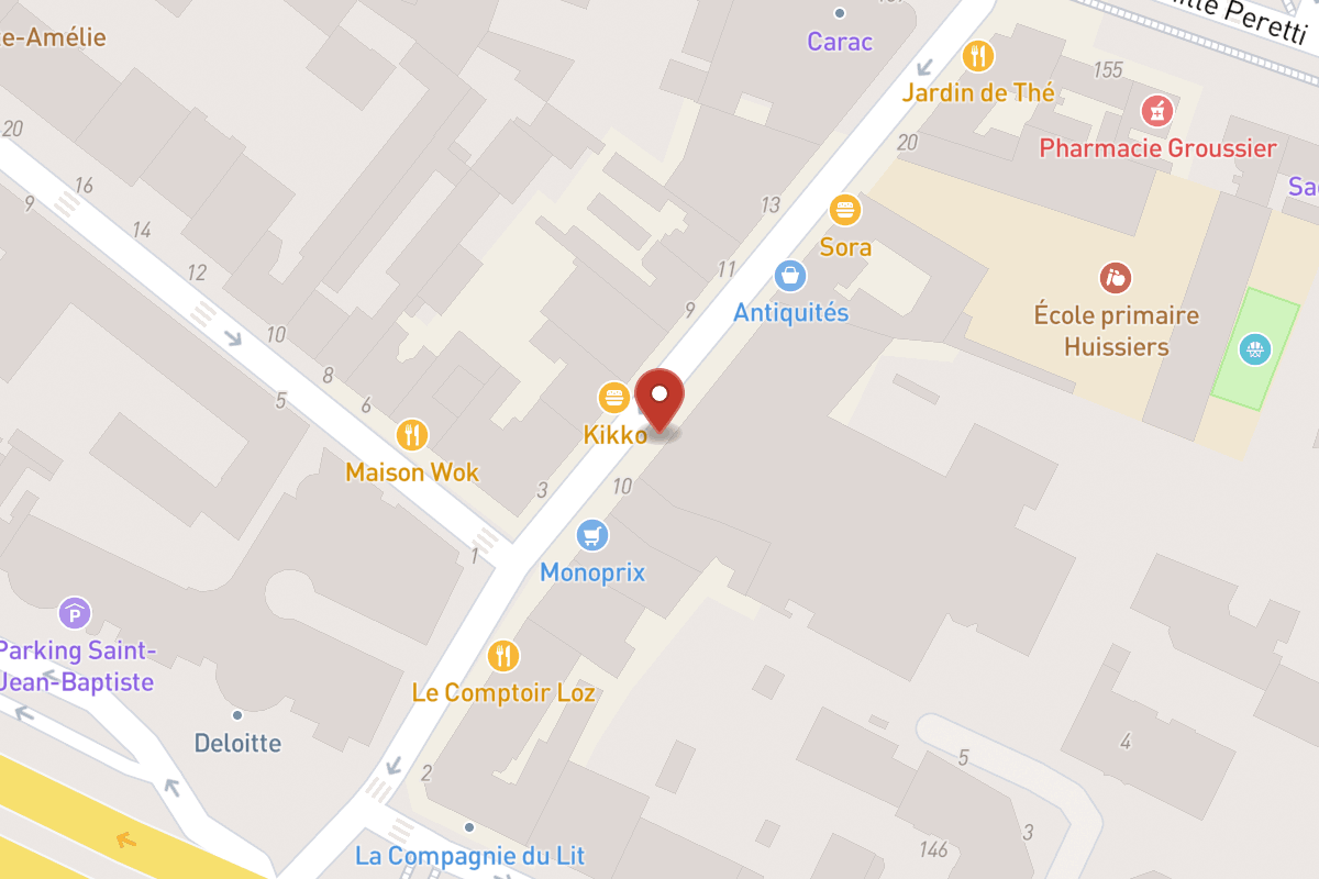 Plan de situation — 8 Rue des Huissiers