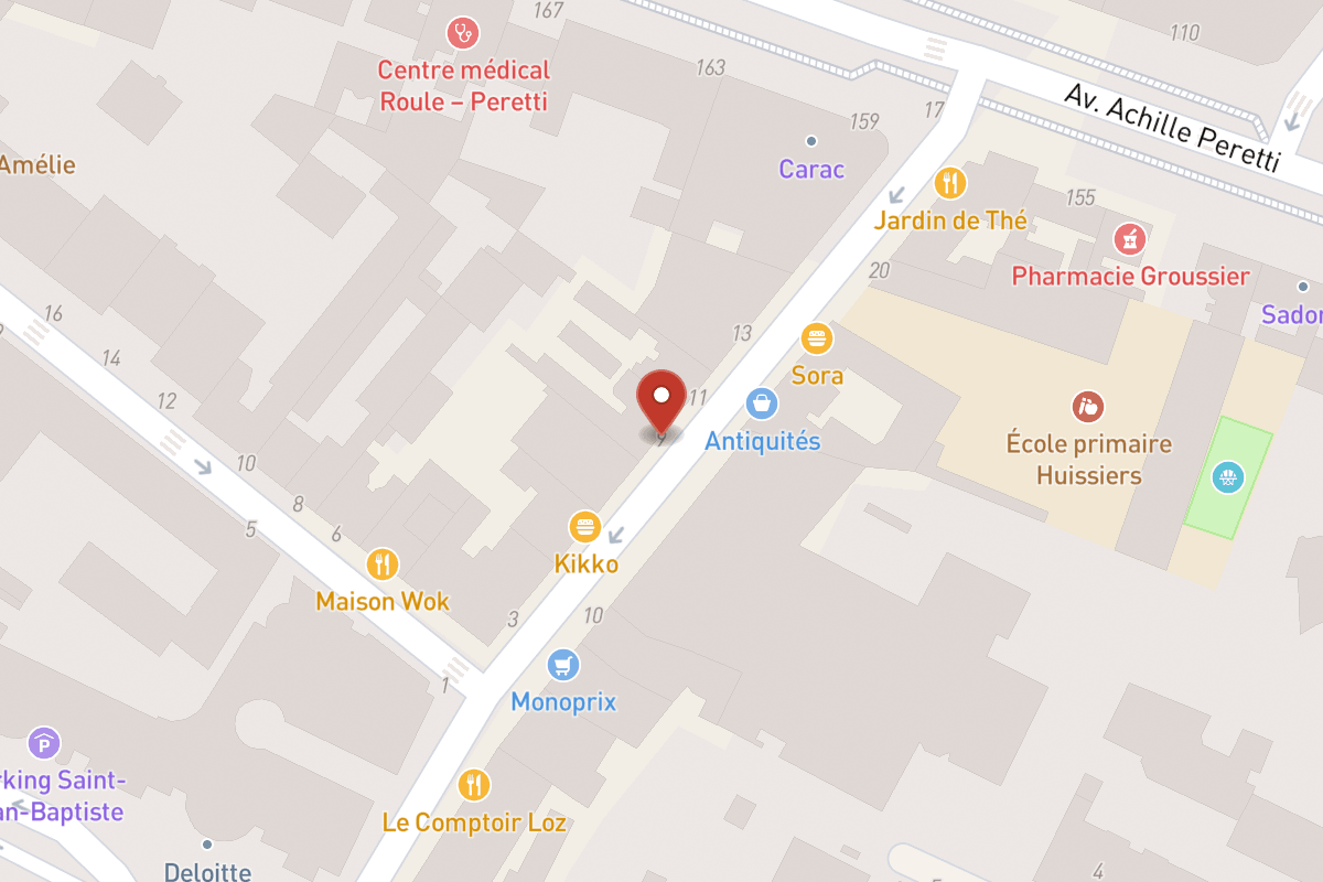 Plan de situation — 9 Rue des Huissiers