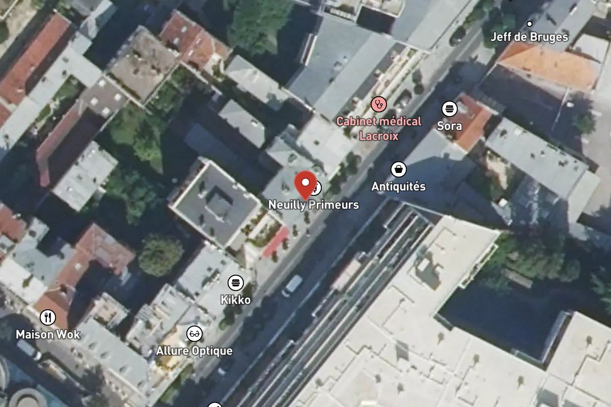 Vue satellite — 9 Rue des Huissiers
