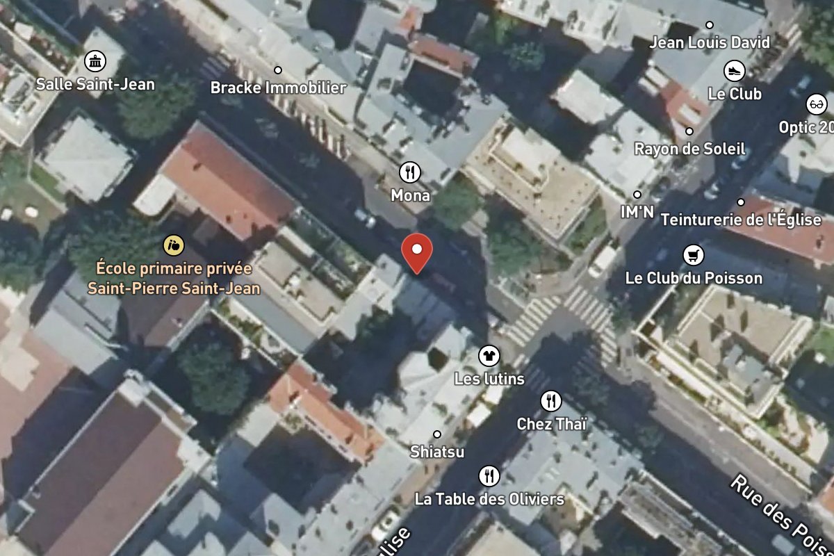 Vue satellite — 19 Rue des Poissonniers