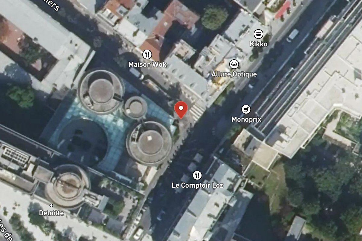 Vue satellite — 1 Rue des Poissonniers