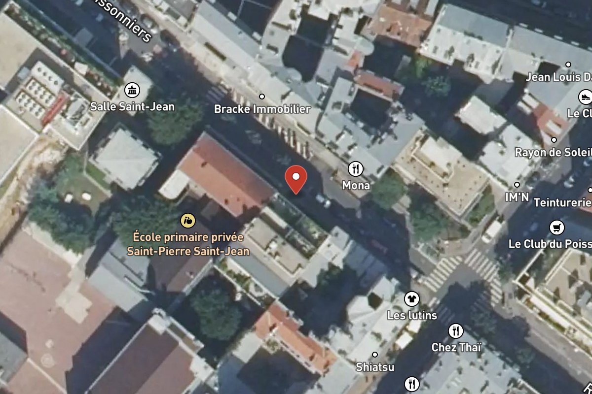 Vue satellite — 21 Rue des Poissonniers