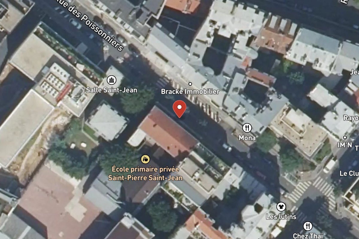 Vue satellite — 23 Rue des Poissonniers