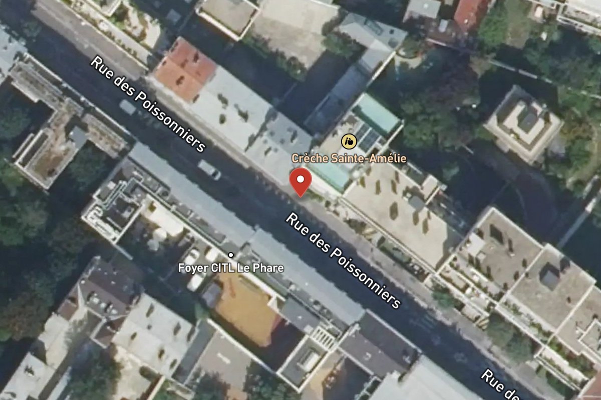 Vue satellite — 24 Rue des Poissonniers