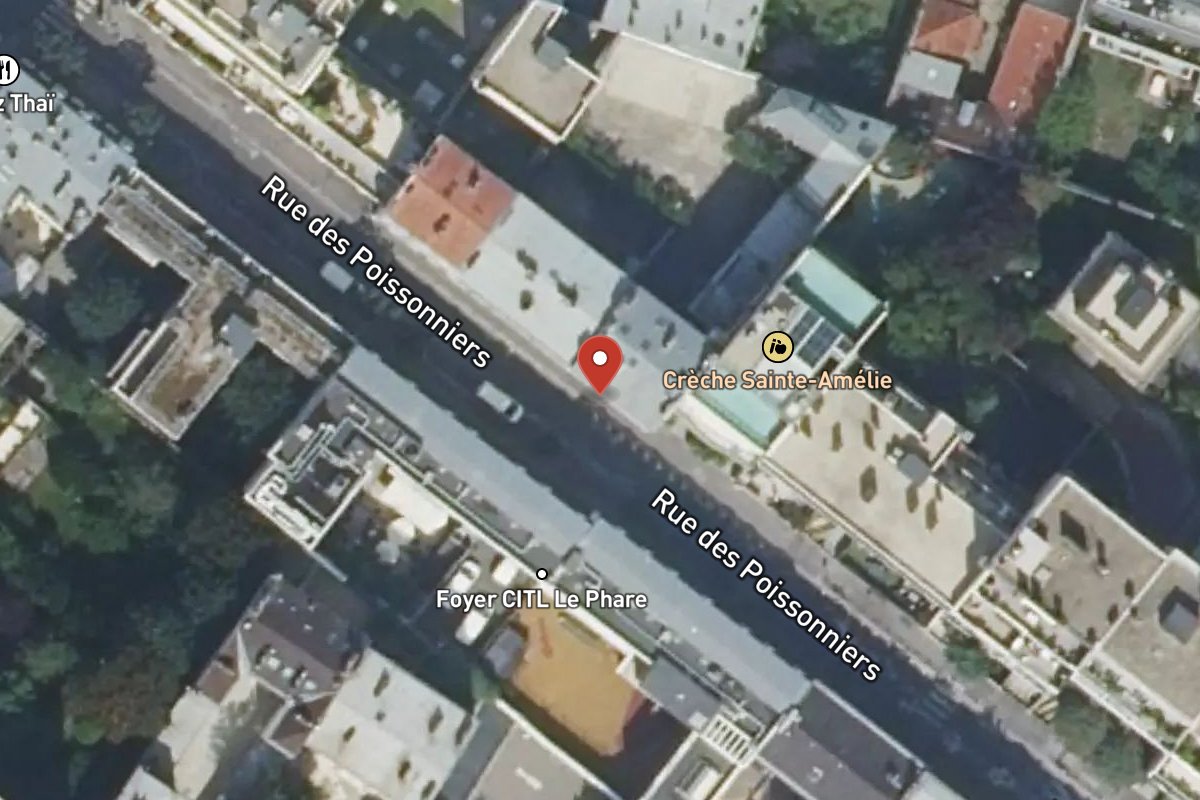 Vue satellite — 26 Rue des Poissonniers