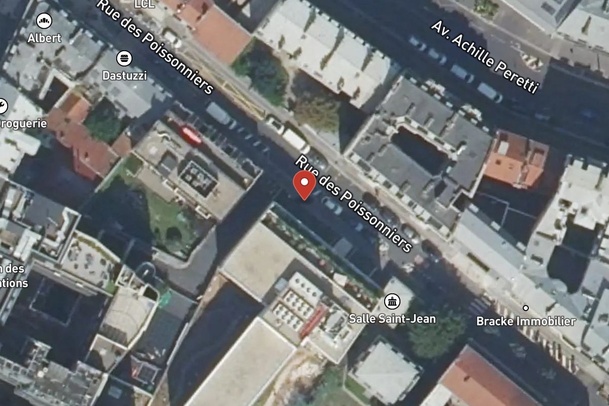 Vue satellite — 29 Rue des Poissonniers