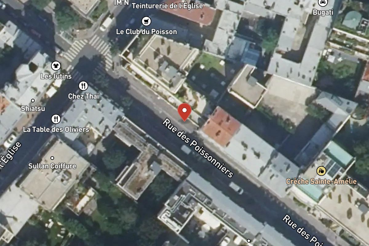 Vue satellite — 32 Rue des Poissonniers