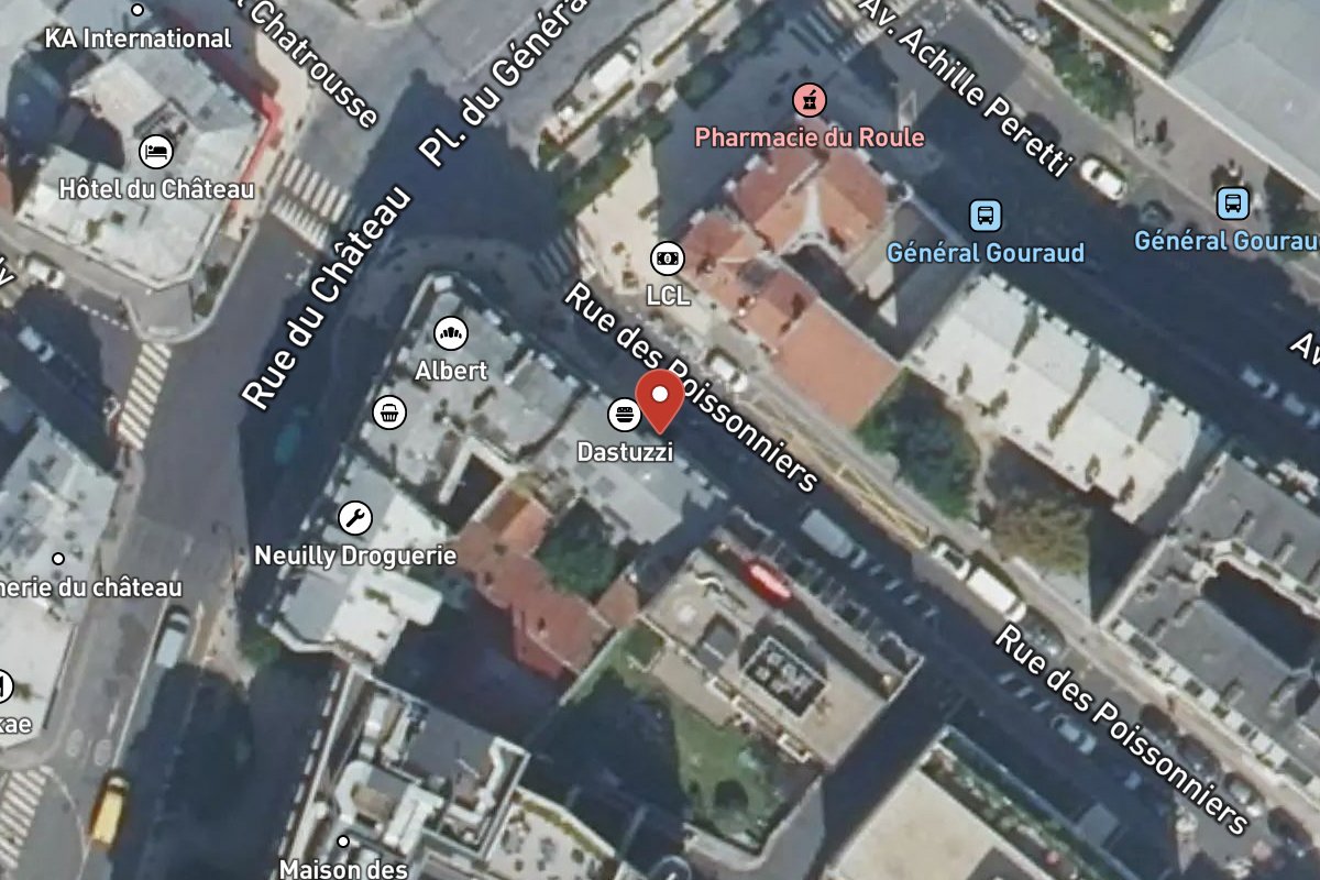 Vue satellite — 33 Rue des Poissonniers