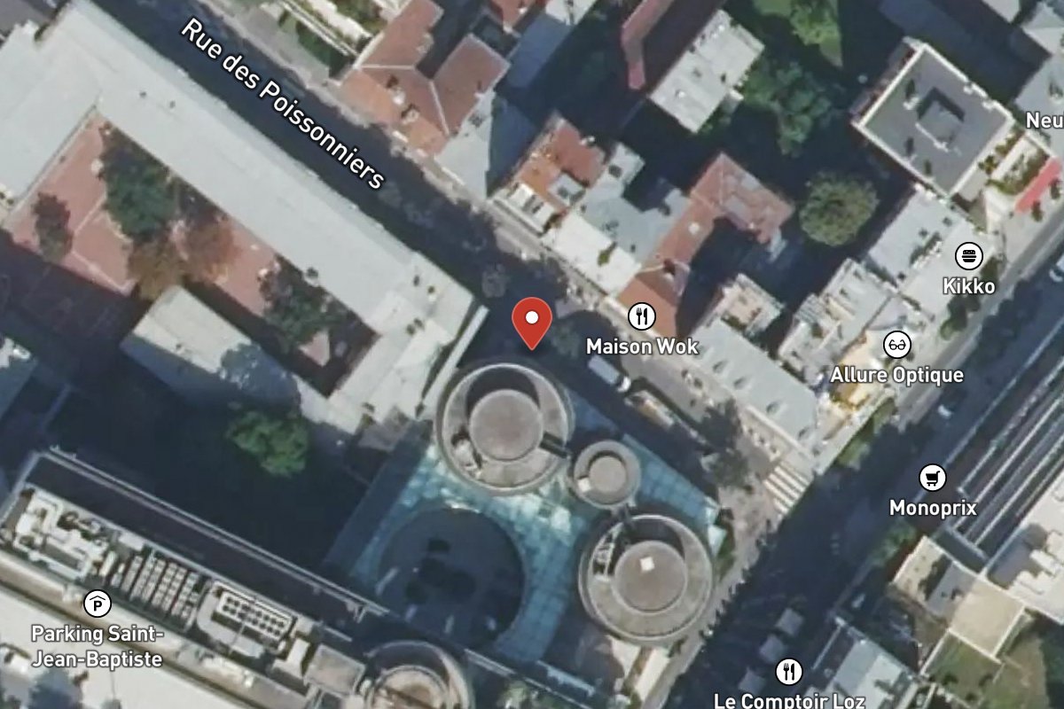 Vue satellite — 3 Rue des Poissonniers