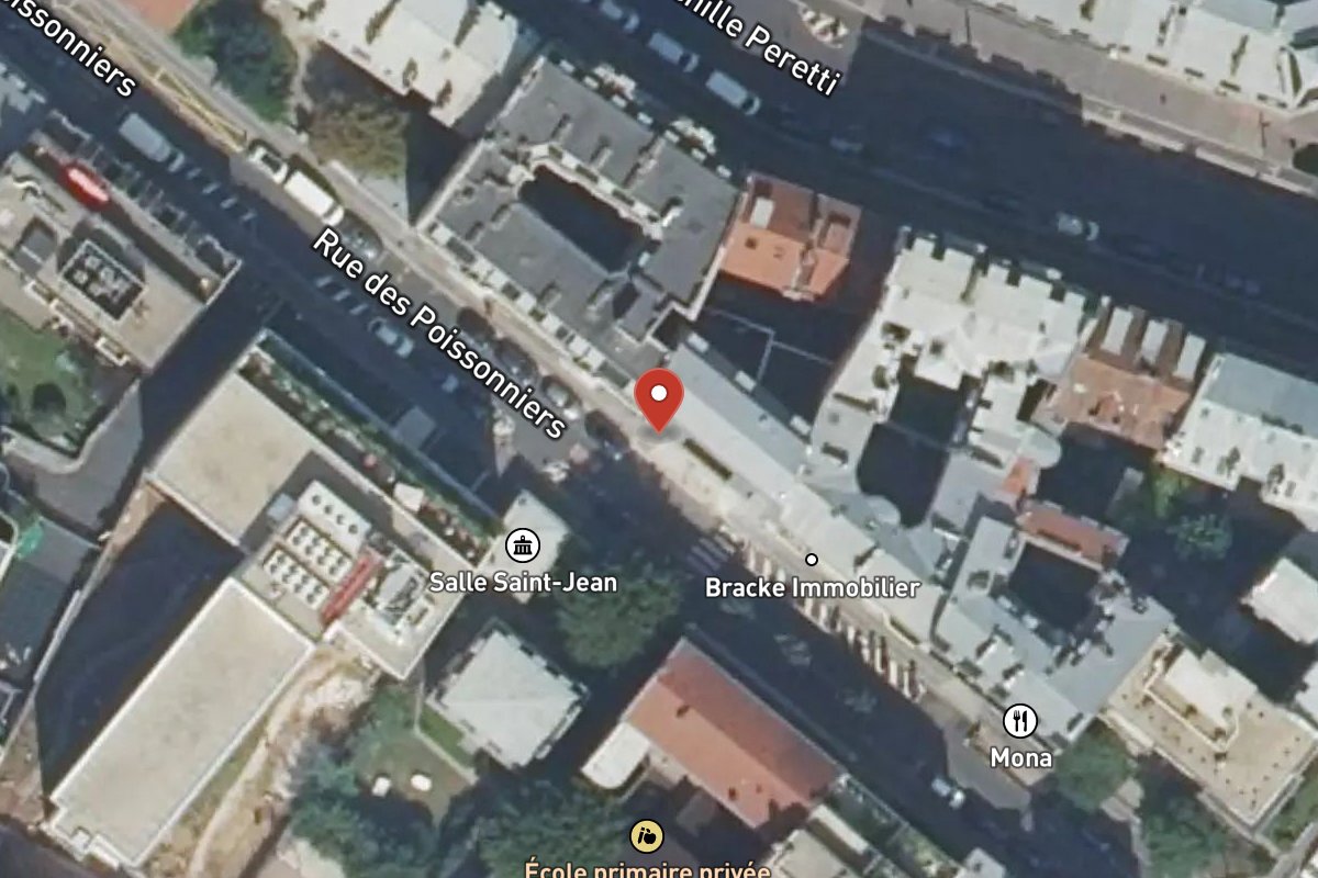Vue satellite — 44 Rue des Poissonniers