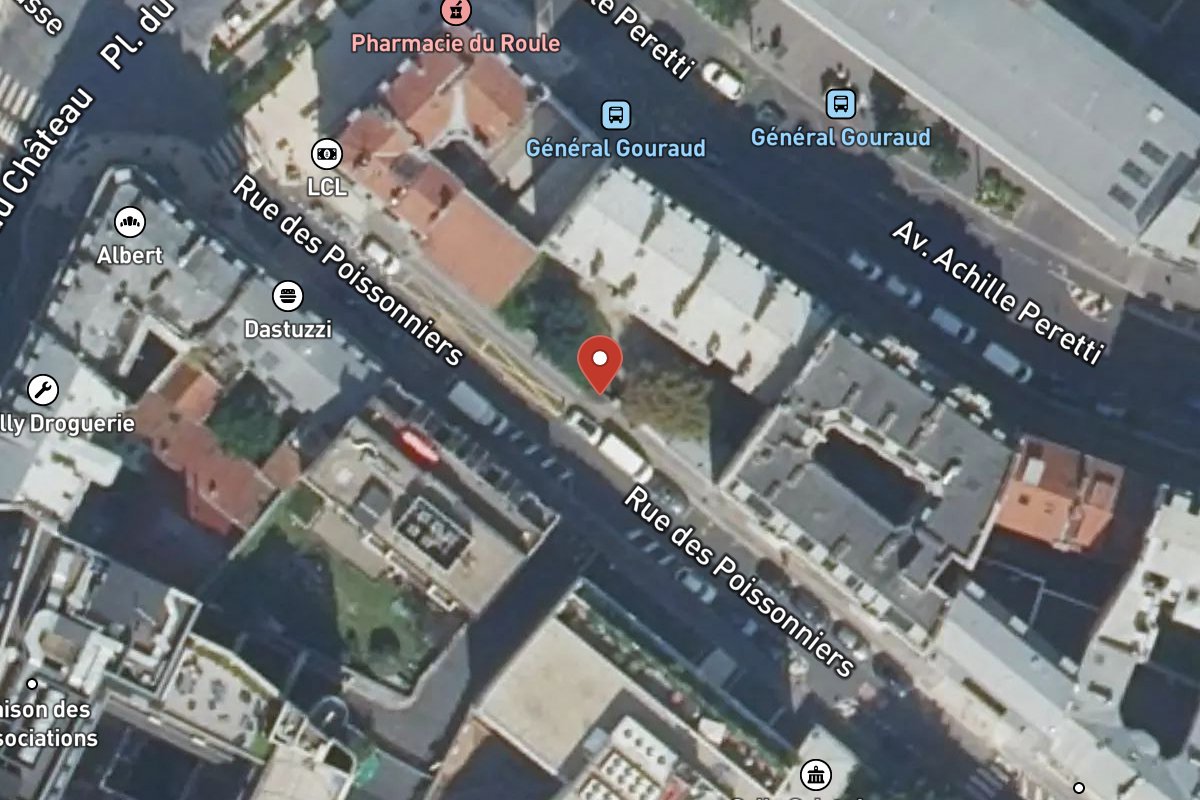 Vue satellite — 48 Rue des Poissonniers
