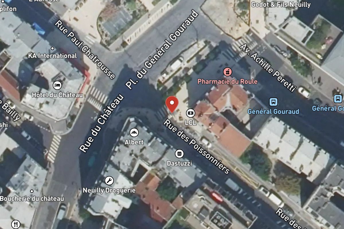 Vue satellite — 50 Rue des Poissonniers