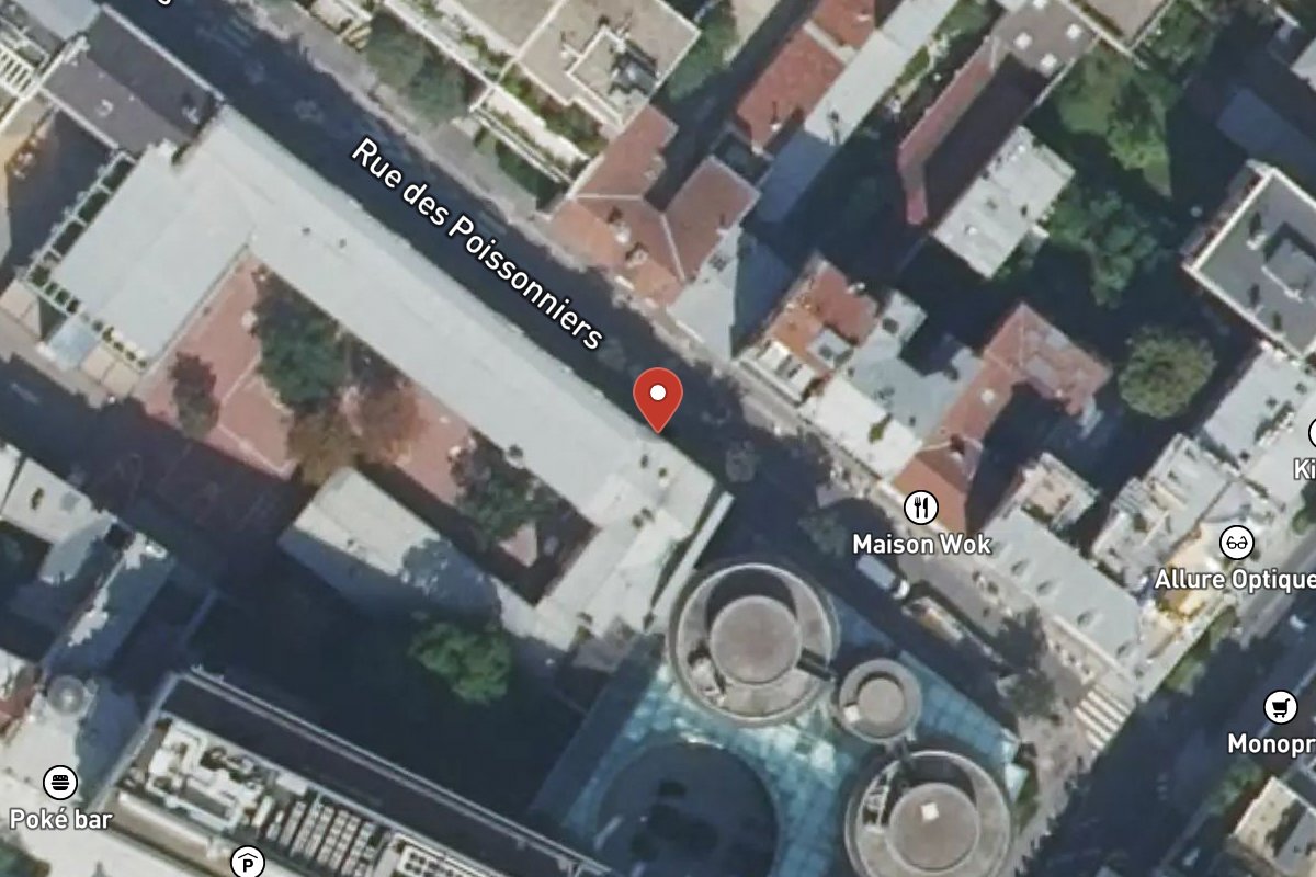 Vue satellite — 5 Rue des Poissonniers