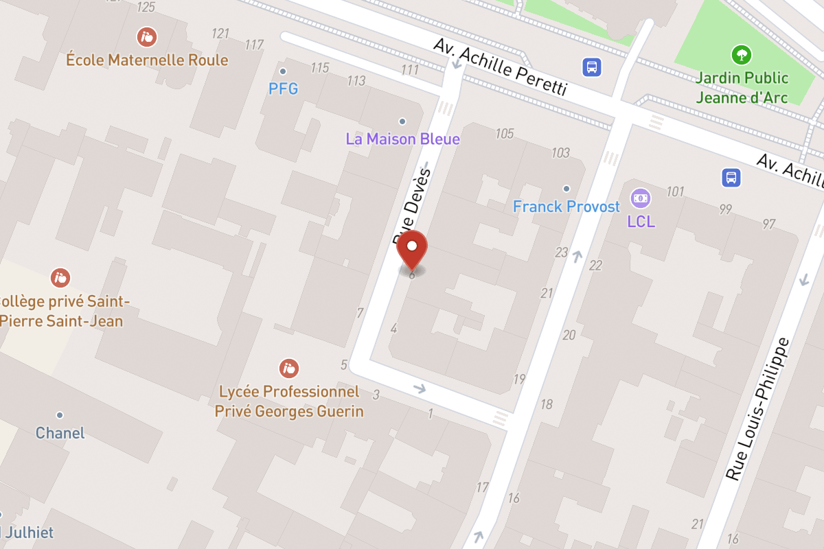 Plan de situation — 6 Rue Devès