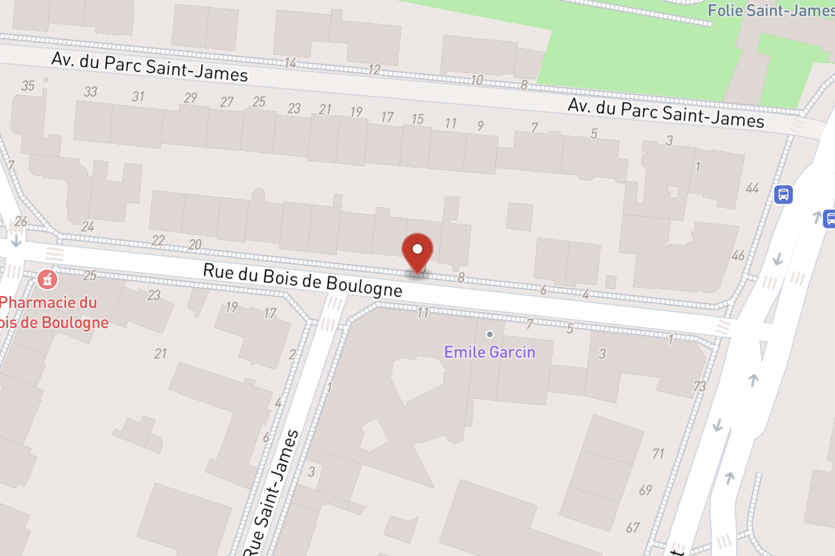 Plan de situation — 10 Rue du Bois de Boulogne