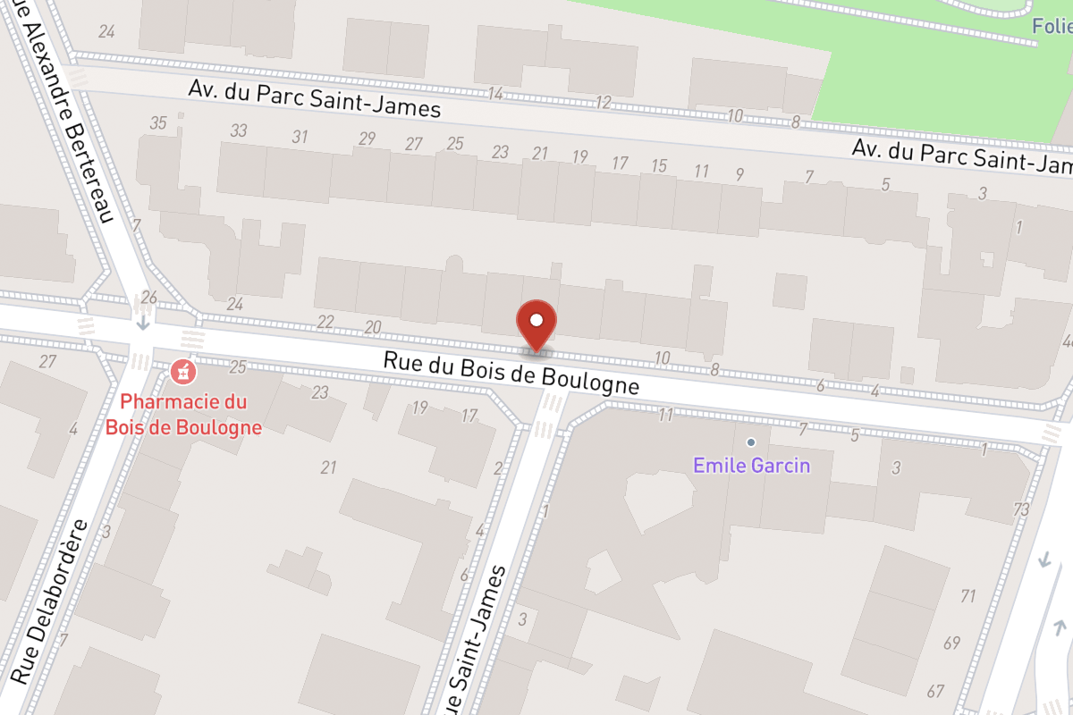 Plan de situation — 14BIS Rue du Bois de Boulogne