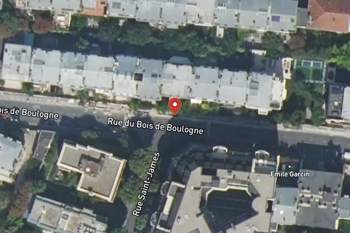Vue satellite — 14 Rue du Bois de Boulogne