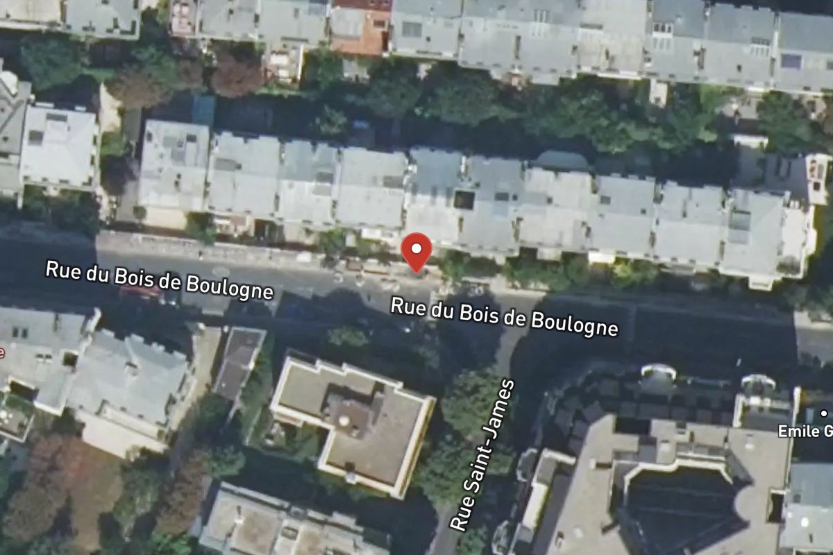 Vue satellite — 16 Rue du Bois de Boulogne