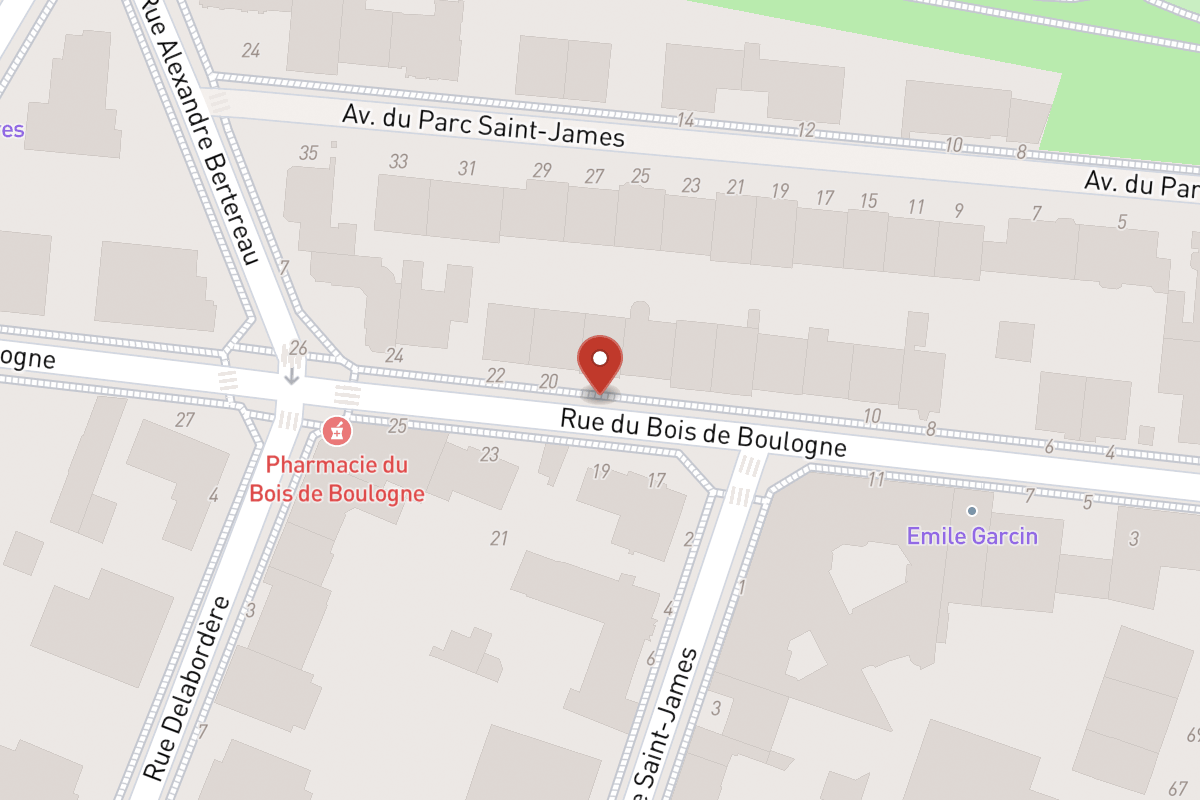 Plan de situation — 18BIS Rue du Bois de Boulogne