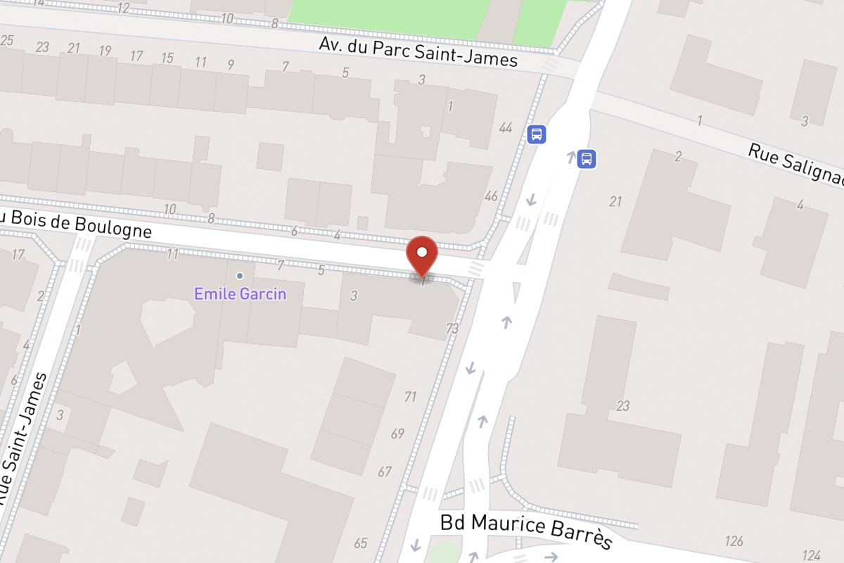 Plan de situation — 1 Rue du Bois de Boulogne