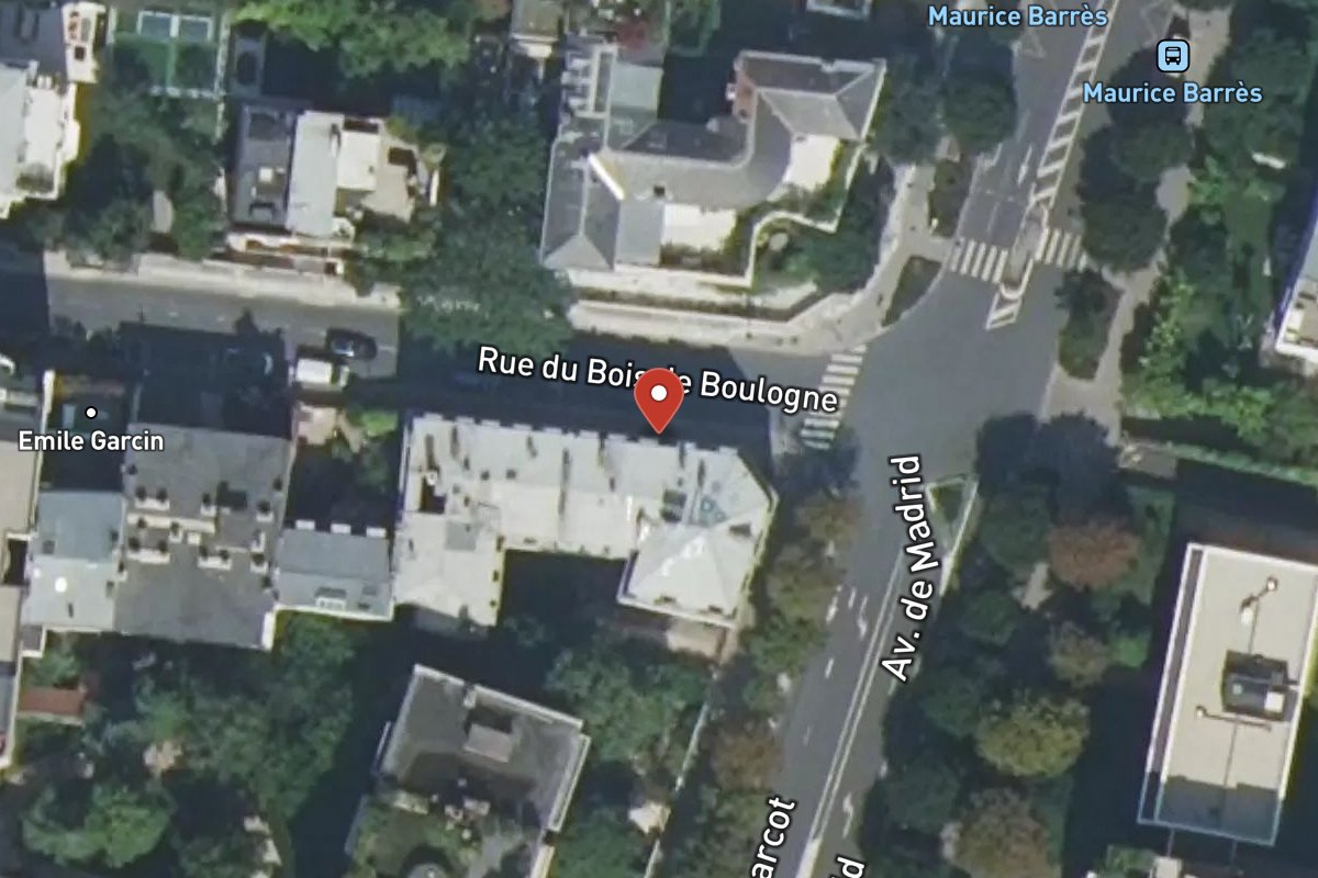 Vue satellite — 1 Rue du Bois de Boulogne