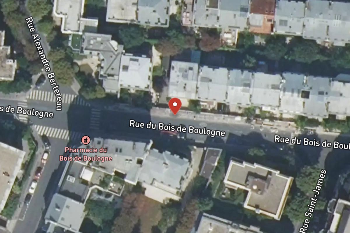 Vue satellite — 22 Rue du Bois de Boulogne