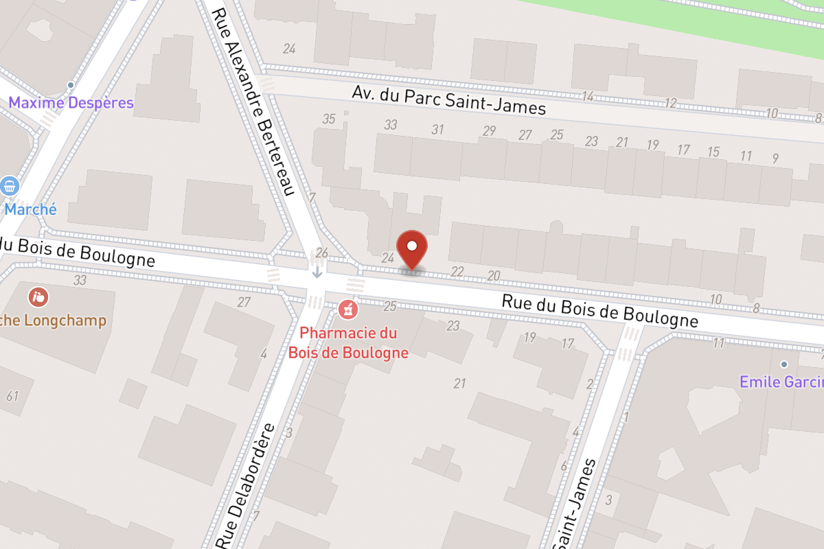 Plan de situation — 24 Rue du Bois de Boulogne