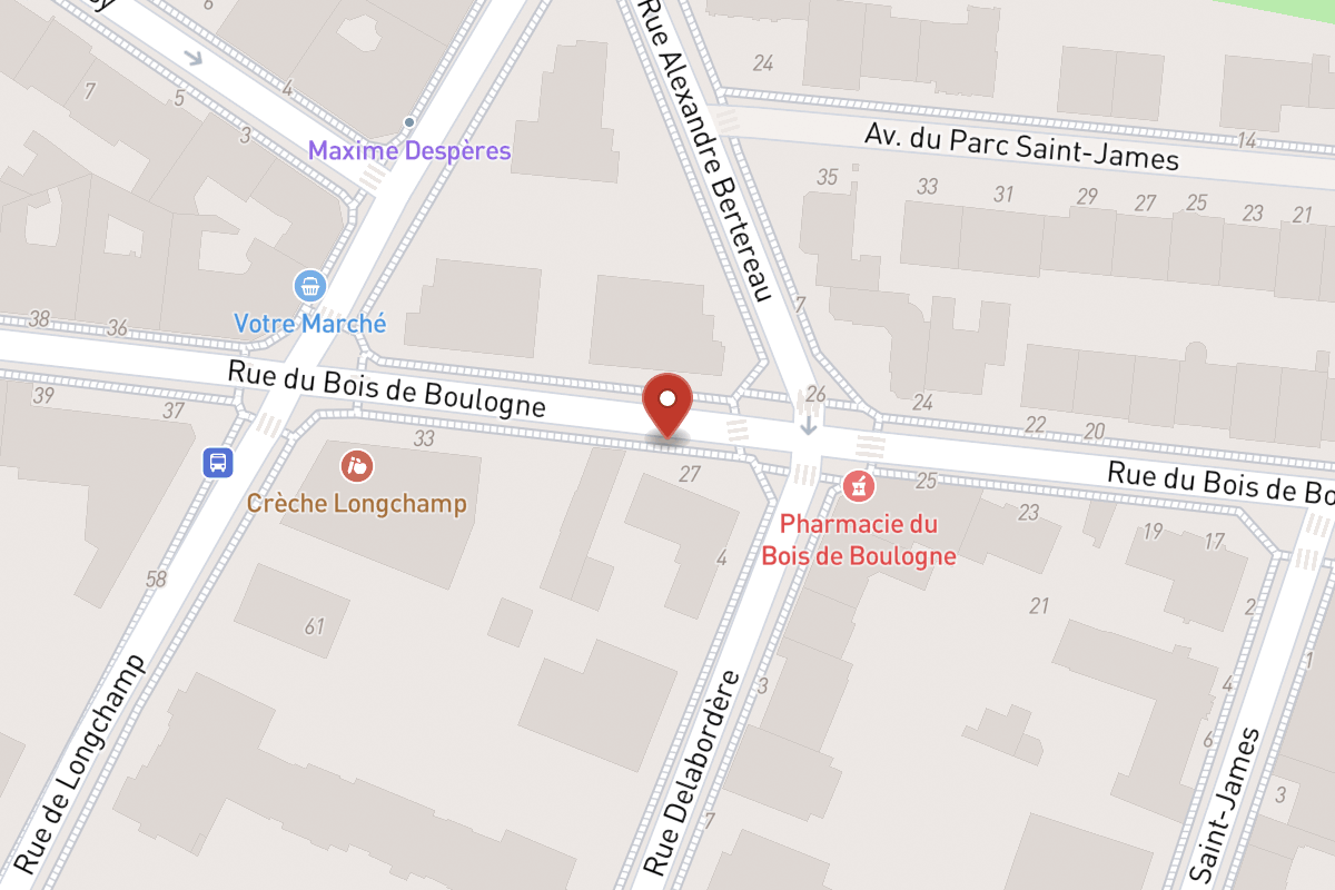 Plan de situation — 29 Rue du Bois de Boulogne