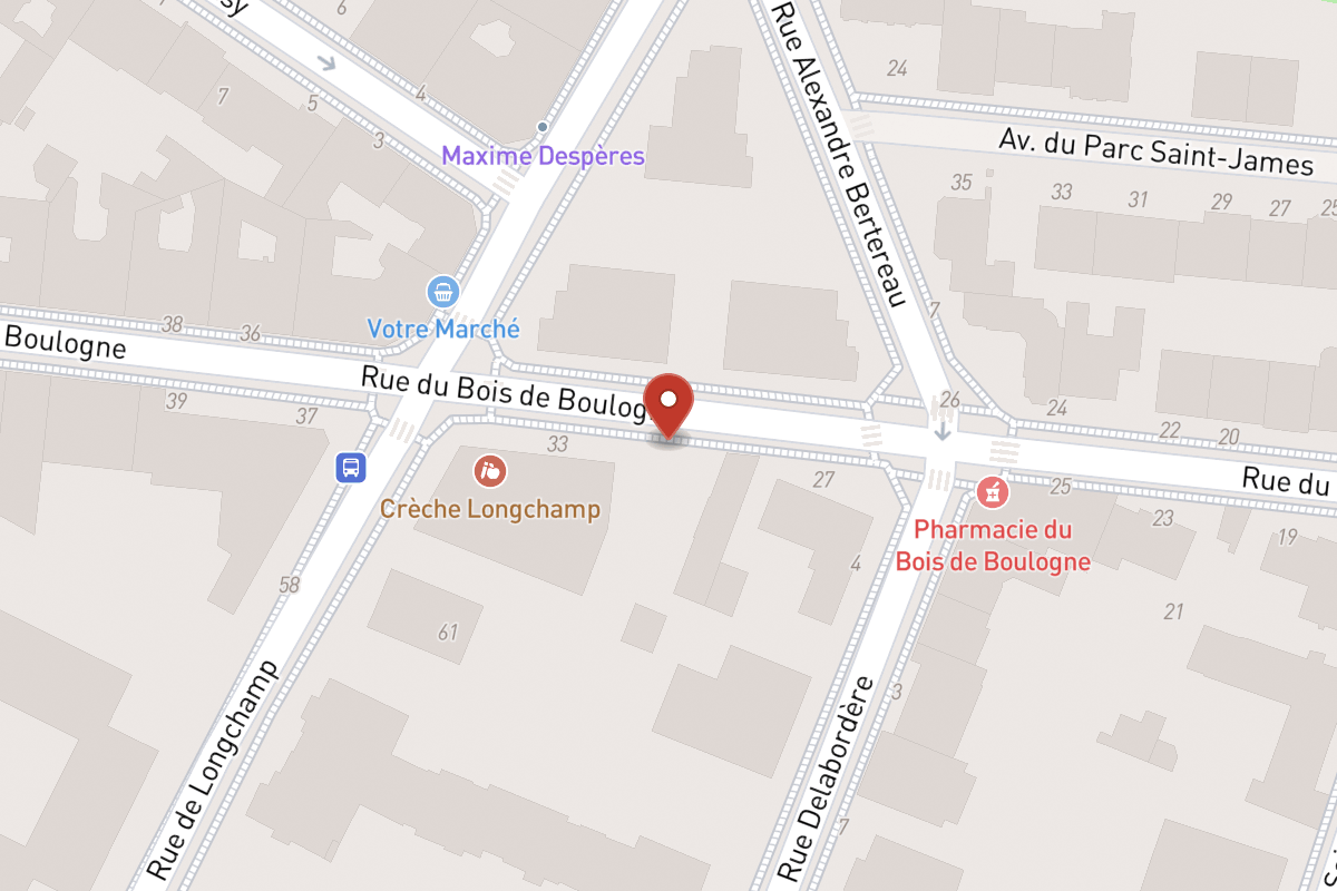 Plan de situation — 31 Rue du Bois de Boulogne