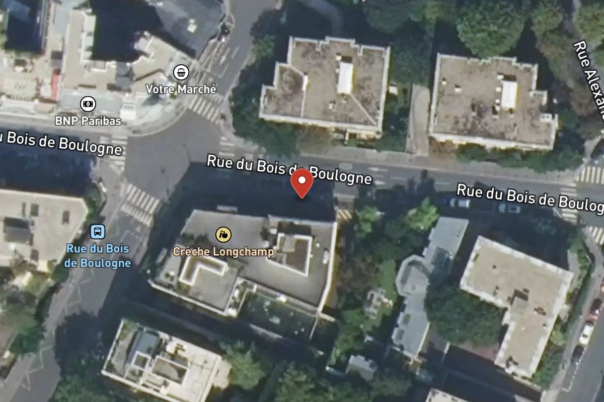 Vue satellite — 33 Rue du Bois de Boulogne