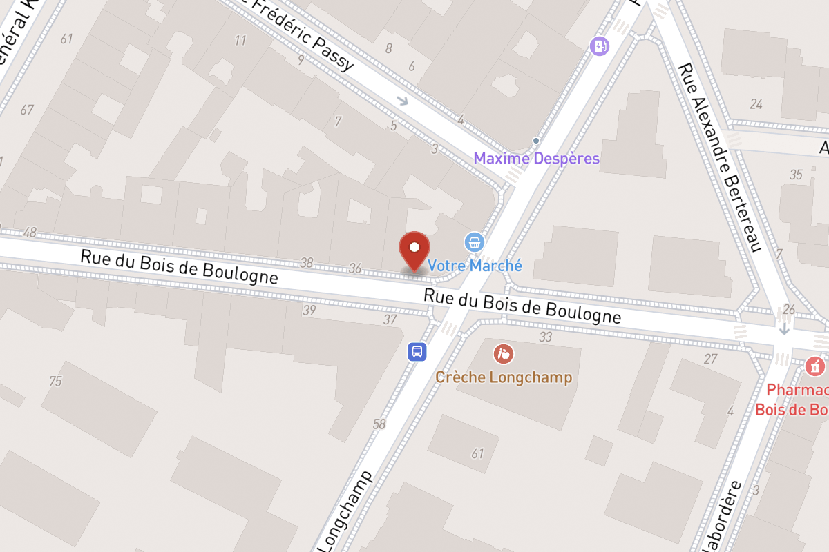 Plan de situation — 34 Rue du Bois de Boulogne