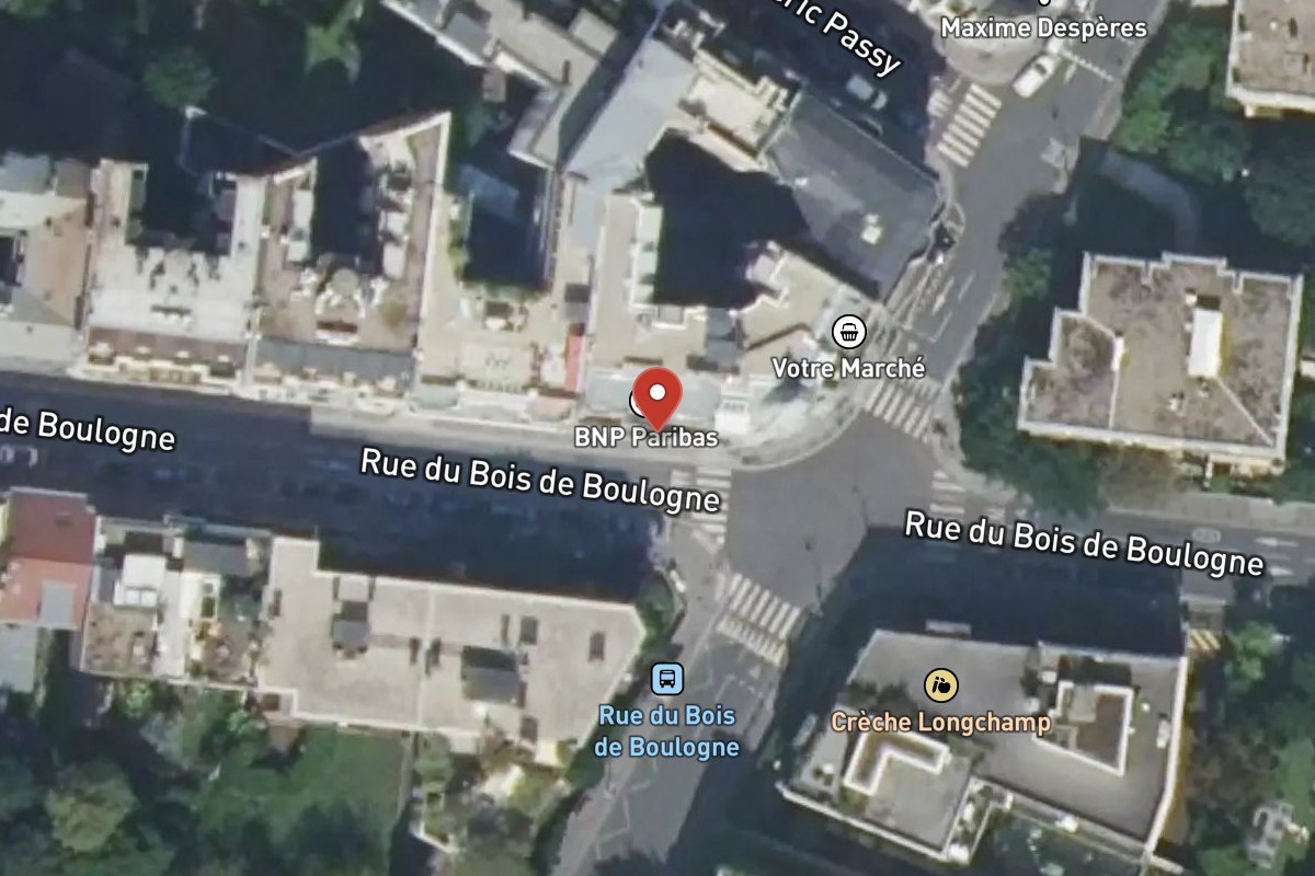 Vue satellite — 34 Rue du Bois de Boulogne