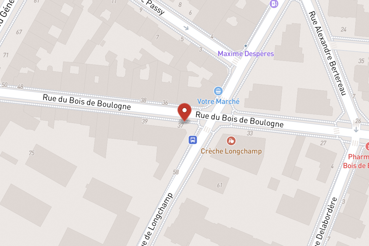 Plan de situation — 37 Rue du Bois de Boulogne