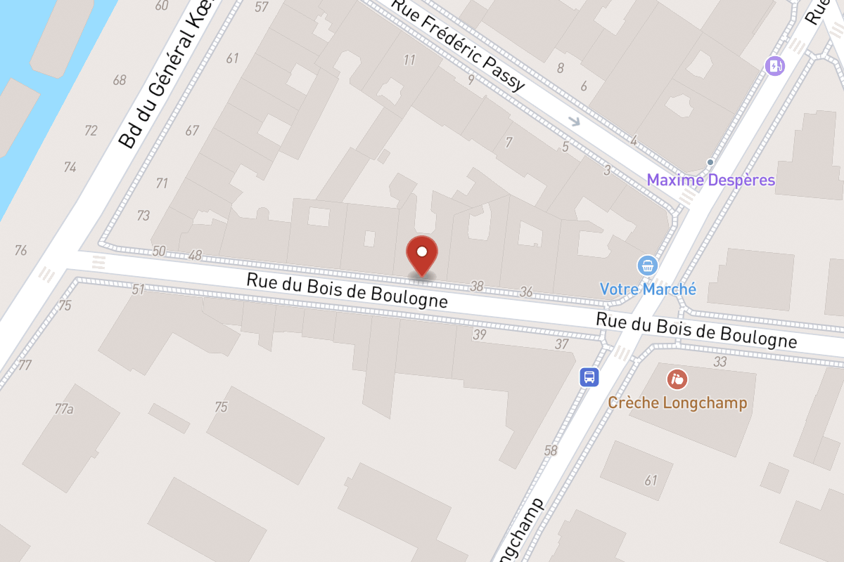 Plan de situation — 40 Rue du Bois de Boulogne