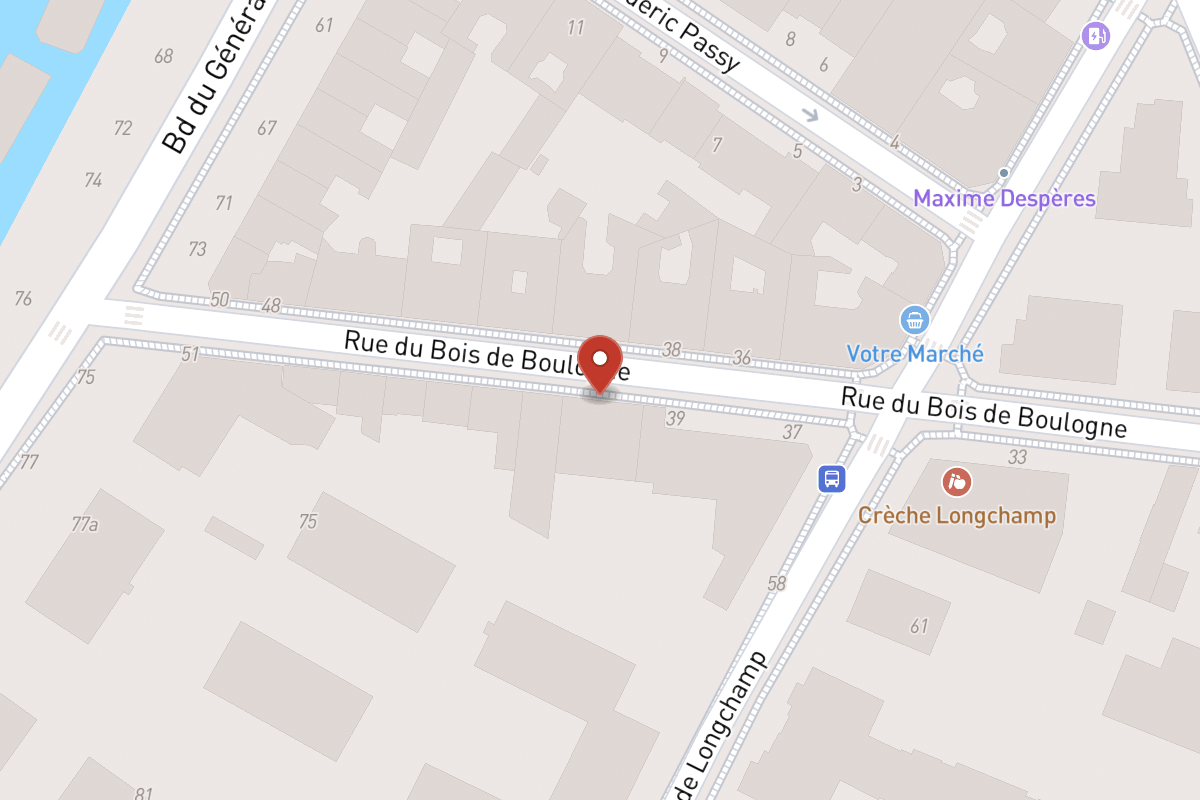 Plan de situation — 41 Rue du Bois de Boulogne