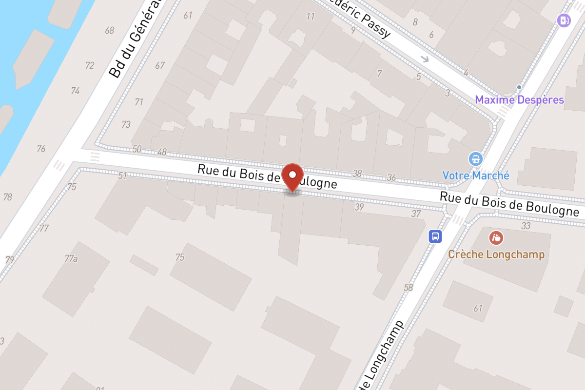 Plan de situation — 43 Rue du Bois de Boulogne