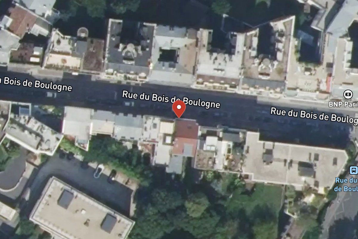 Vue satellite — 43 Rue du Bois de Boulogne