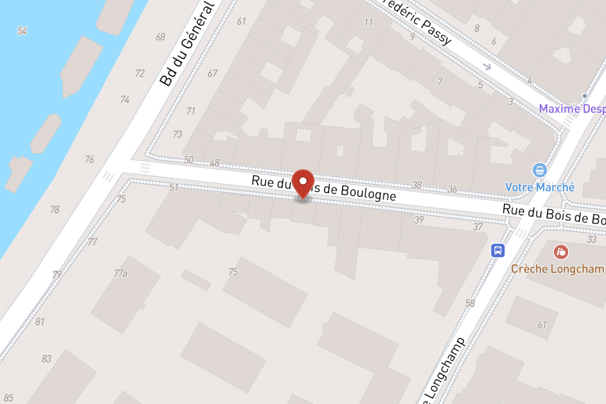 Plan de situation — 47 Rue du Bois de Boulogne