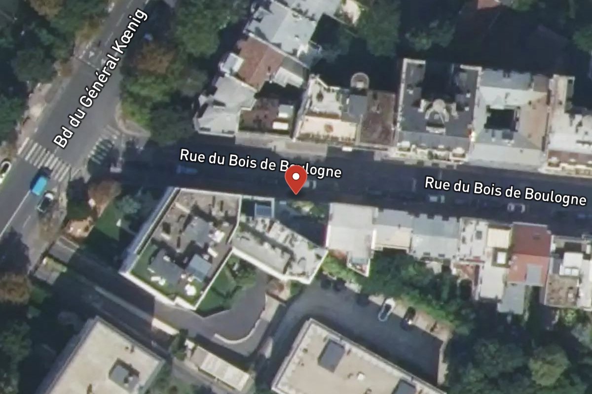 Vue satellite — 49BIS Rue du Bois de Boulogne