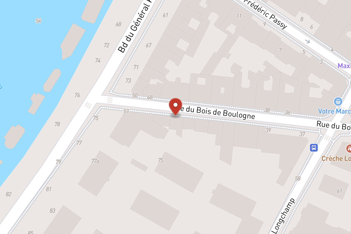 Plan de situation — 49 Rue du Bois de Boulogne