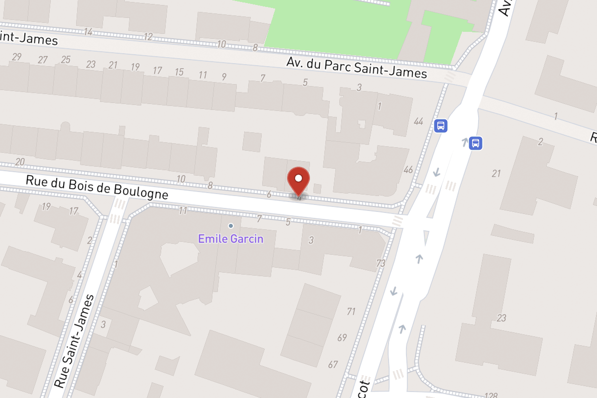 Plan de situation — 4 Rue du Bois de Boulogne