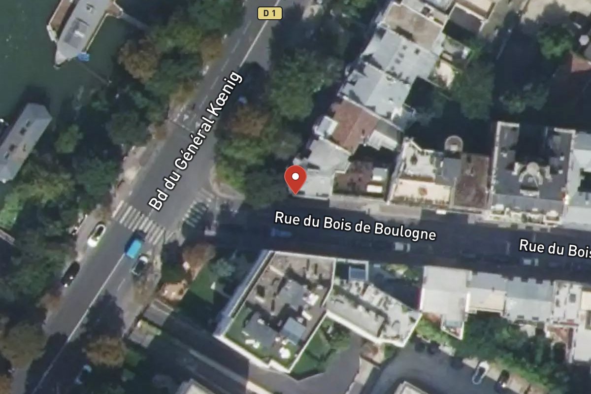 Vue satellite — 50 Rue du Bois de Boulogne