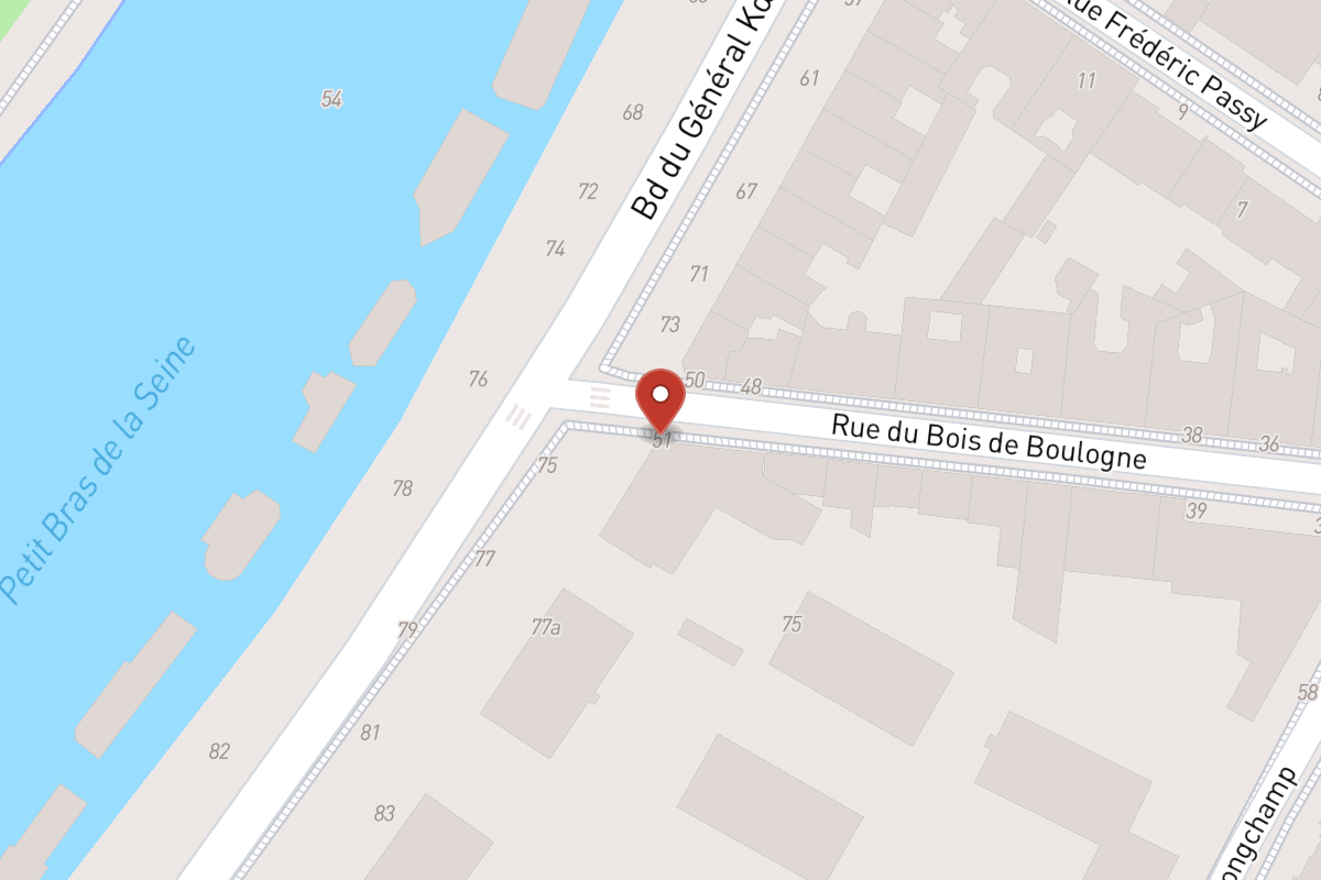 Plan de situation — 51 Rue du Bois de Boulogne