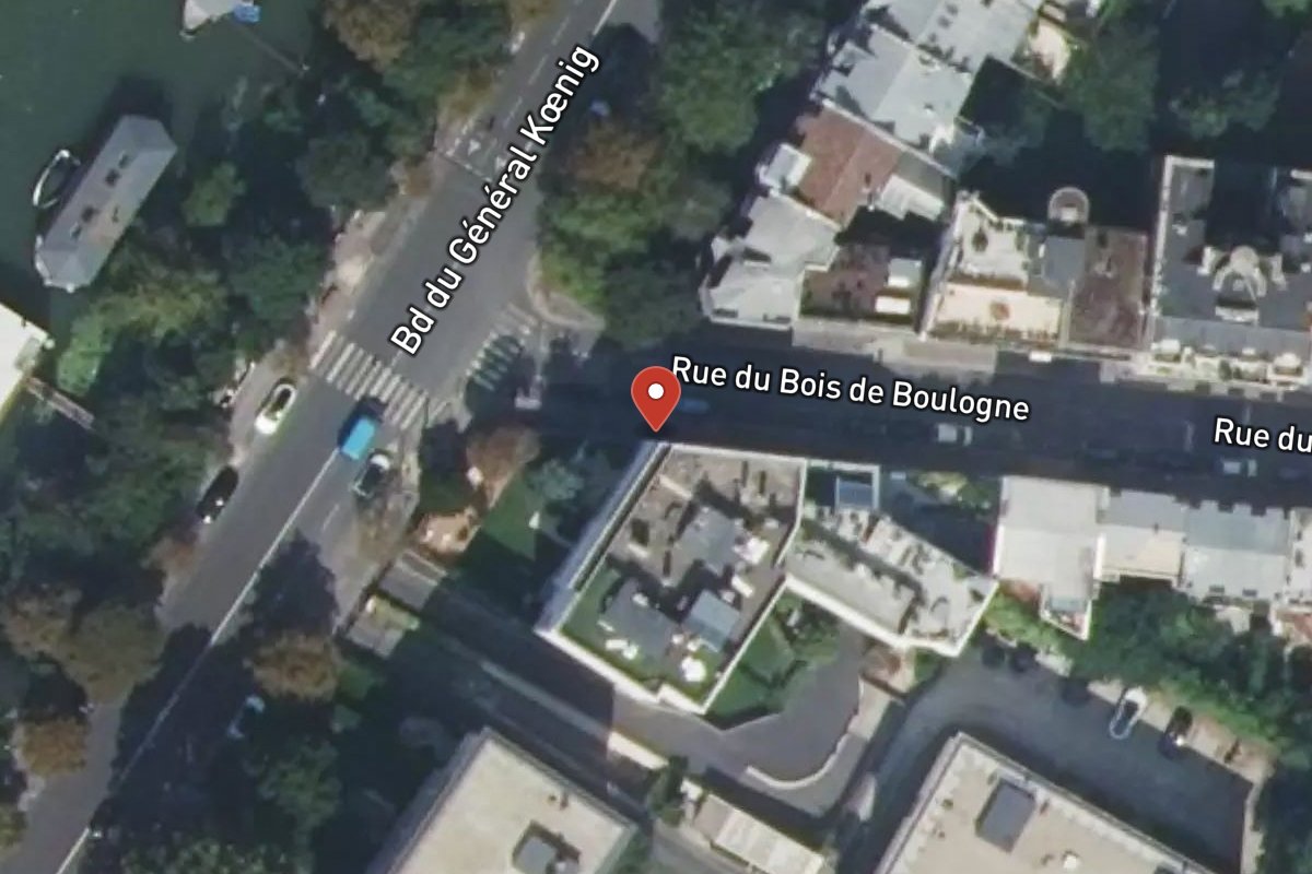 Vue satellite — 51 Rue du Bois de Boulogne