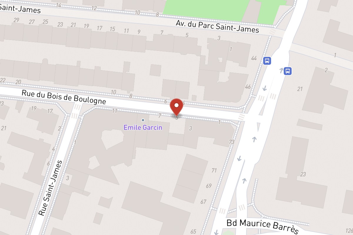 Plan de situation — 5 Rue du Bois de Boulogne