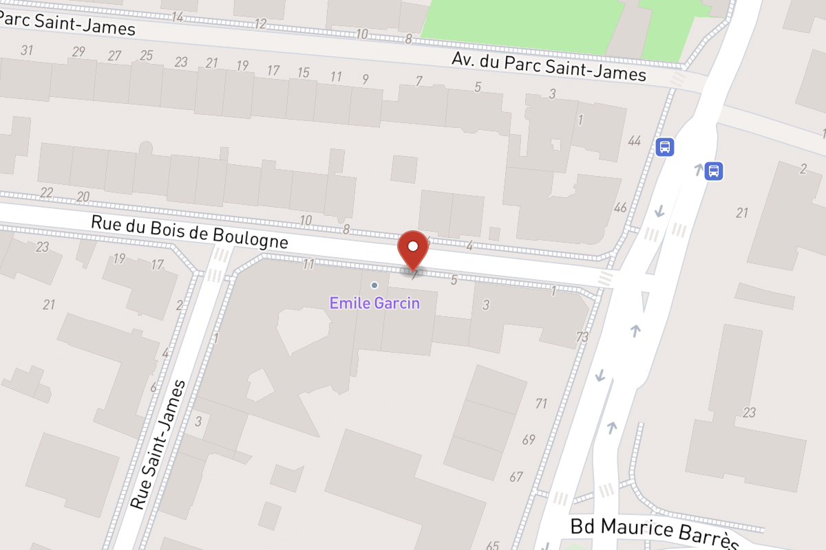 Plan de situation — 7 Rue du Bois de Boulogne