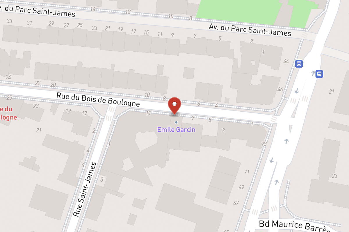 Plan de situation — 9 Rue du Bois de Boulogne