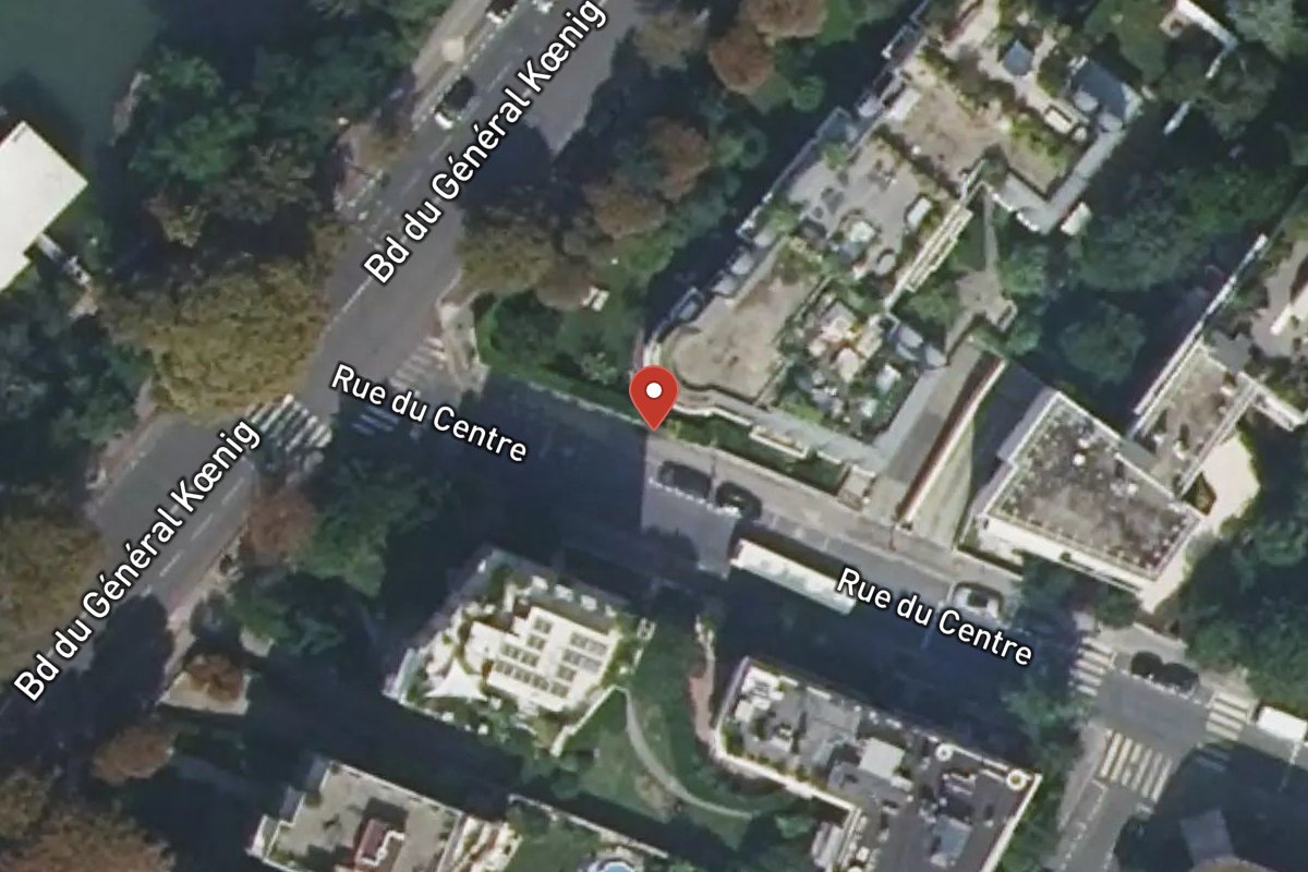 Vue satellite — 22 Rue du Centre