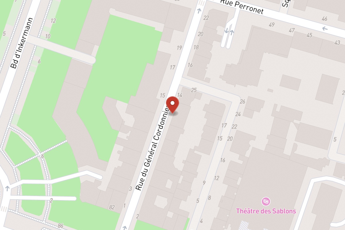 Plan de situation — 12 Rue du General Cordonnier