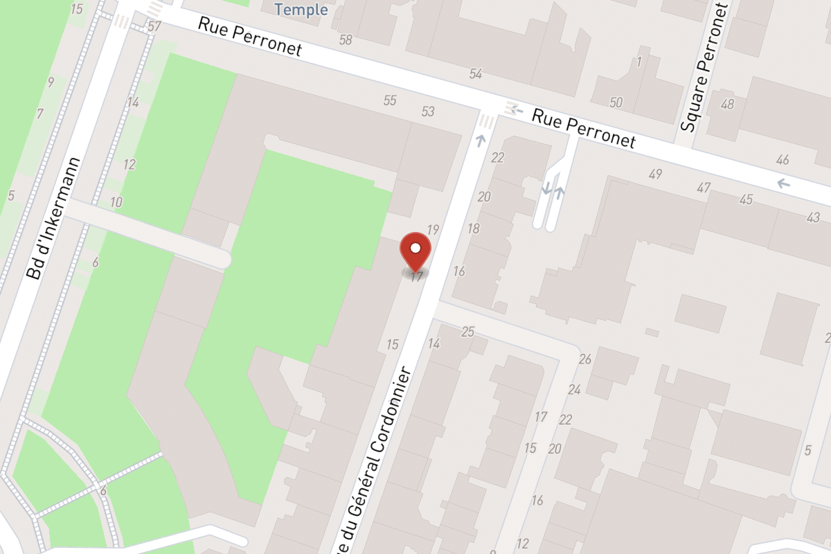 Plan de situation — 17 Rue du General Cordonnier